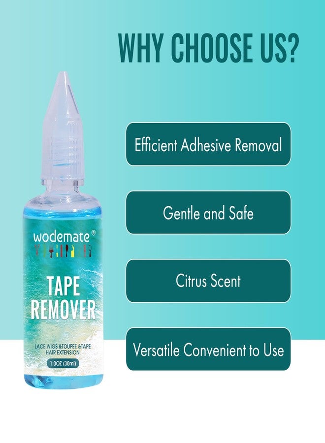 wodemate Tape in Extension Remover, Fast Acting Hair Extensions Adhesive Remover & Hair Glue Remover, Lace Wig Glue Remover, Quick Dissolve Formula, Gentle on Skin, 30ml - Image 5